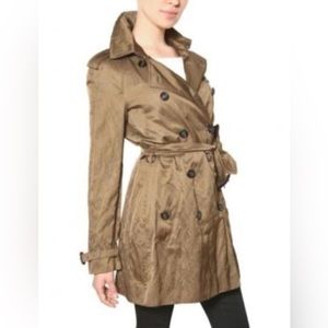 Burberry London crinkled trench coat